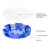 Cockroach Catcher Box 6 Entrance Single Layer PP Plastic Round Roach Trap Box for Kitchen