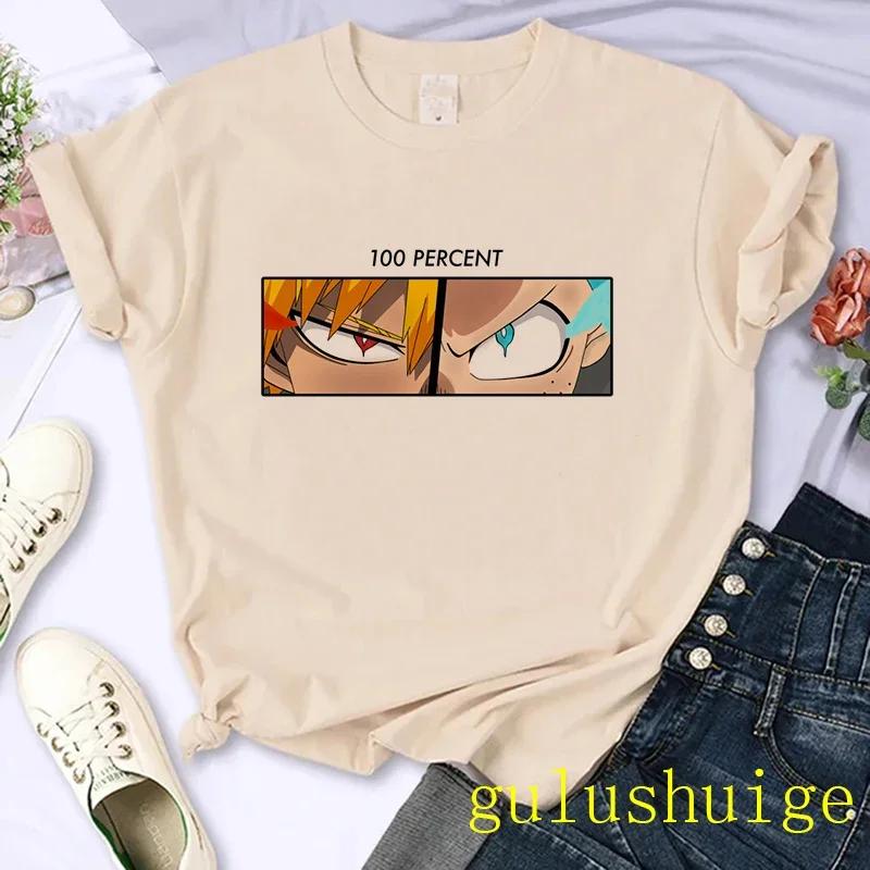 Japanese Anime My Hero Academia T Shirt Women Boku No Hero Academia Manga T-shirt Bakugou Himiko Toga Graphic Tees Tshirt