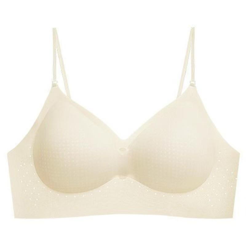 Women's Summer Thin Flash Shoulder Belt Beautiful Back Sling Breathable Gather on The Support of Non Trace Underwear