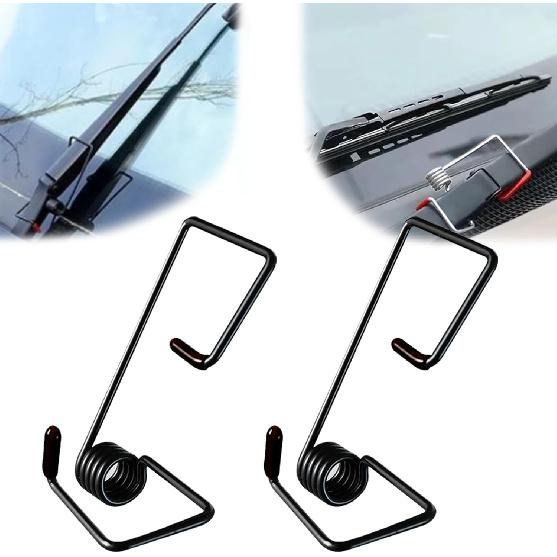 2Pcs Windshield Wiper Arm Pressure Spring Booster, Wiper Arm Pressure Spring Set, Enhance Wiper Performance, Easy tall, Improved Visibility in