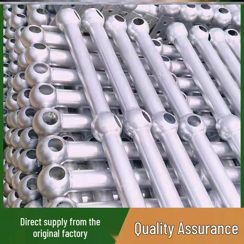 Hot-Dip Galvanized Steel Stair Handrail with Spherical Ball Joint