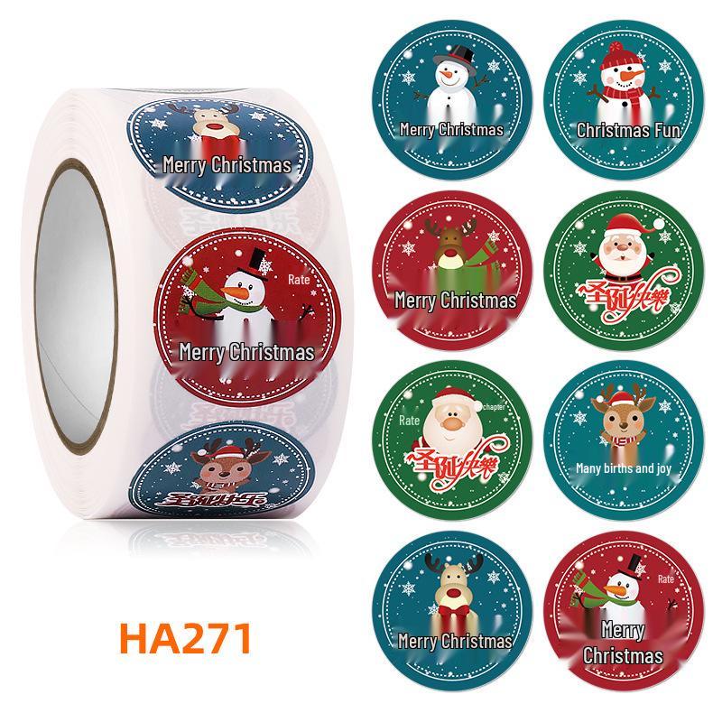 Santa Claus Christmas Sealing Stickers - Gift Wrap & Box Decoration