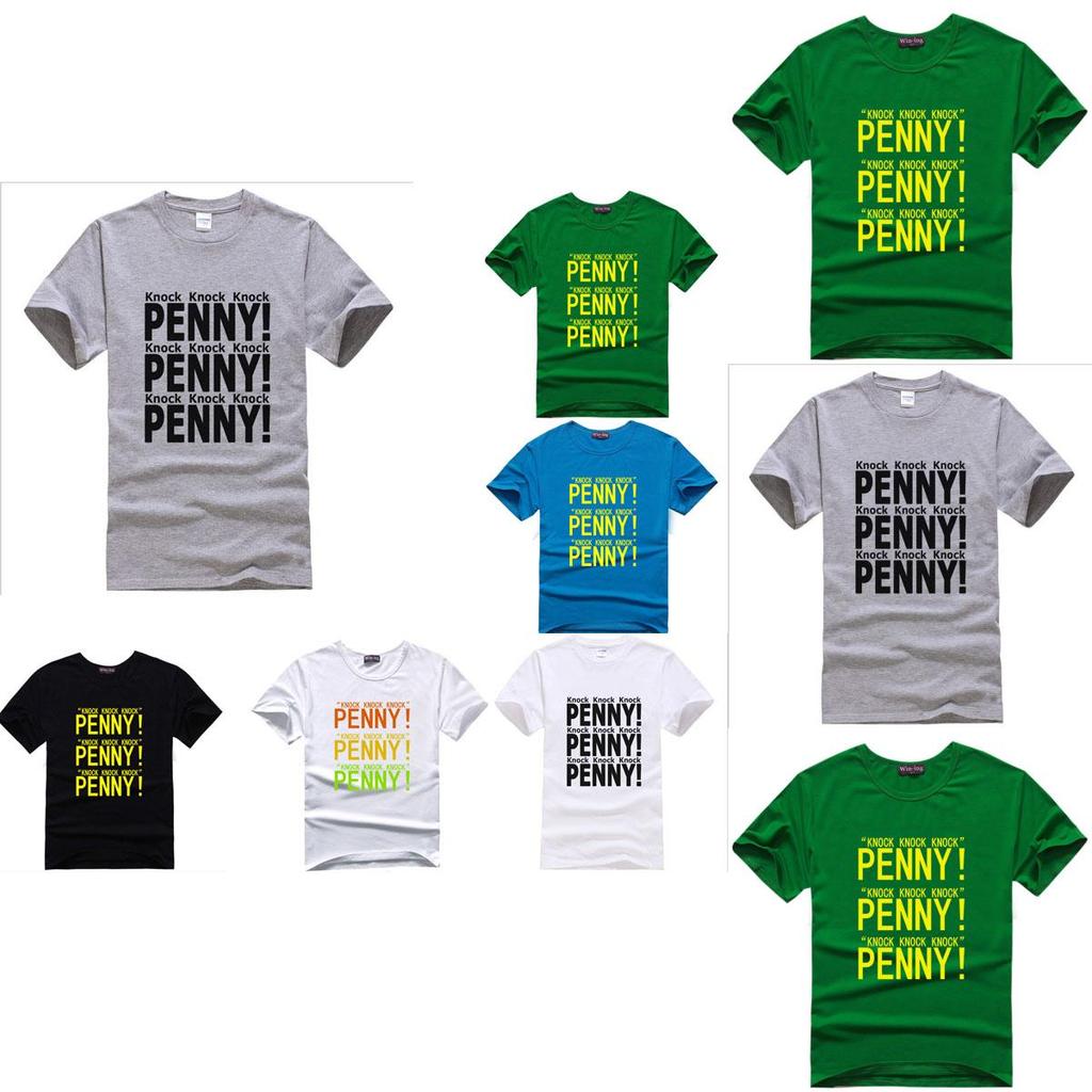 Fashion The Big Bang Theory Funny "penny" Print Sweethearts O-neck T-shirts Premium Quality