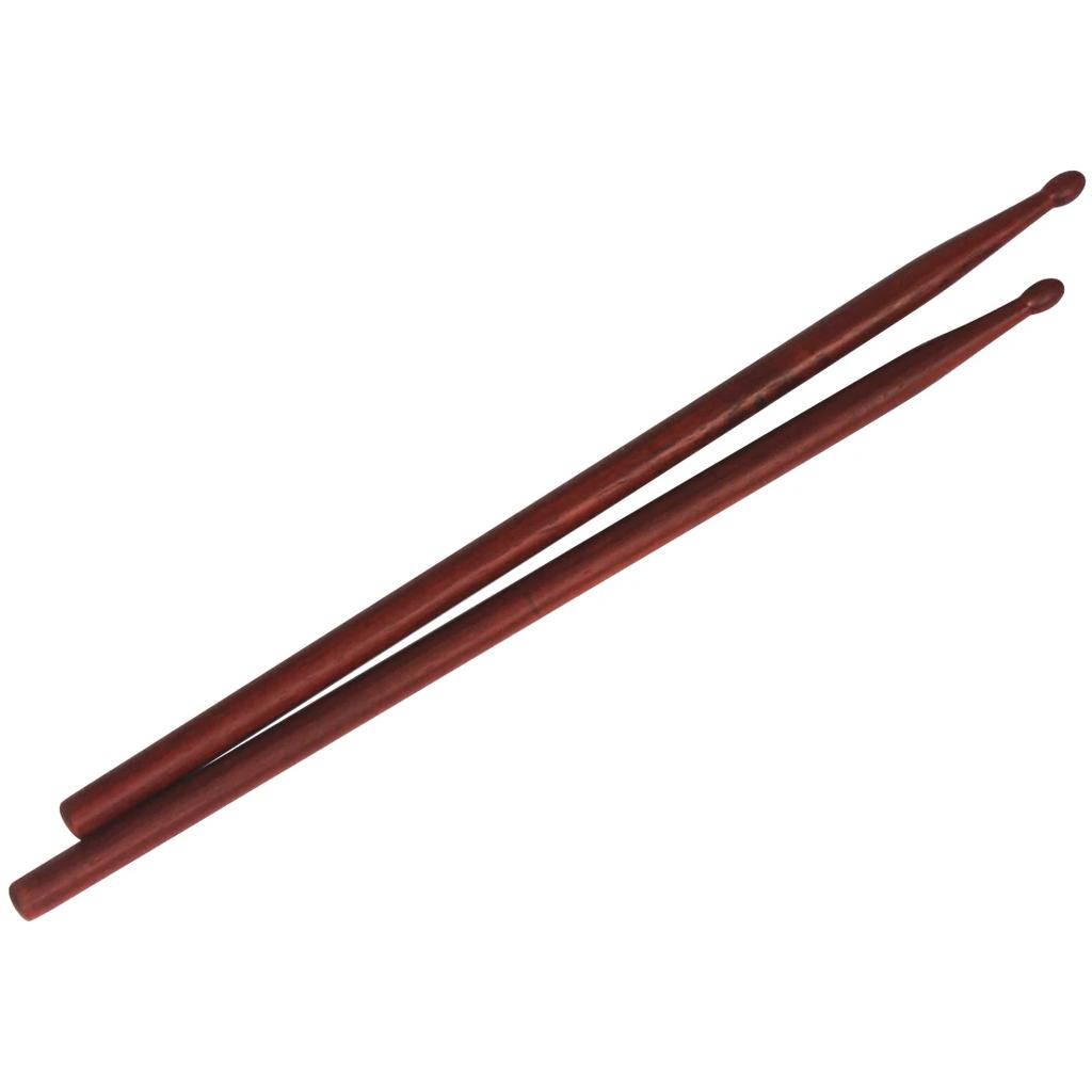 1pair Mahogany Drum Mallet Professional Percussion Accessories Red Wooden Drumsticks Practical Mahogany Sticks Instrument