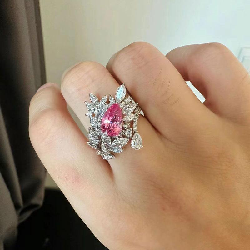 Elegant Zirconium Full Diamond Adjustable Women s Ring - Stylish, Luxury, Light Fashion Jewelry. Adjustable Open