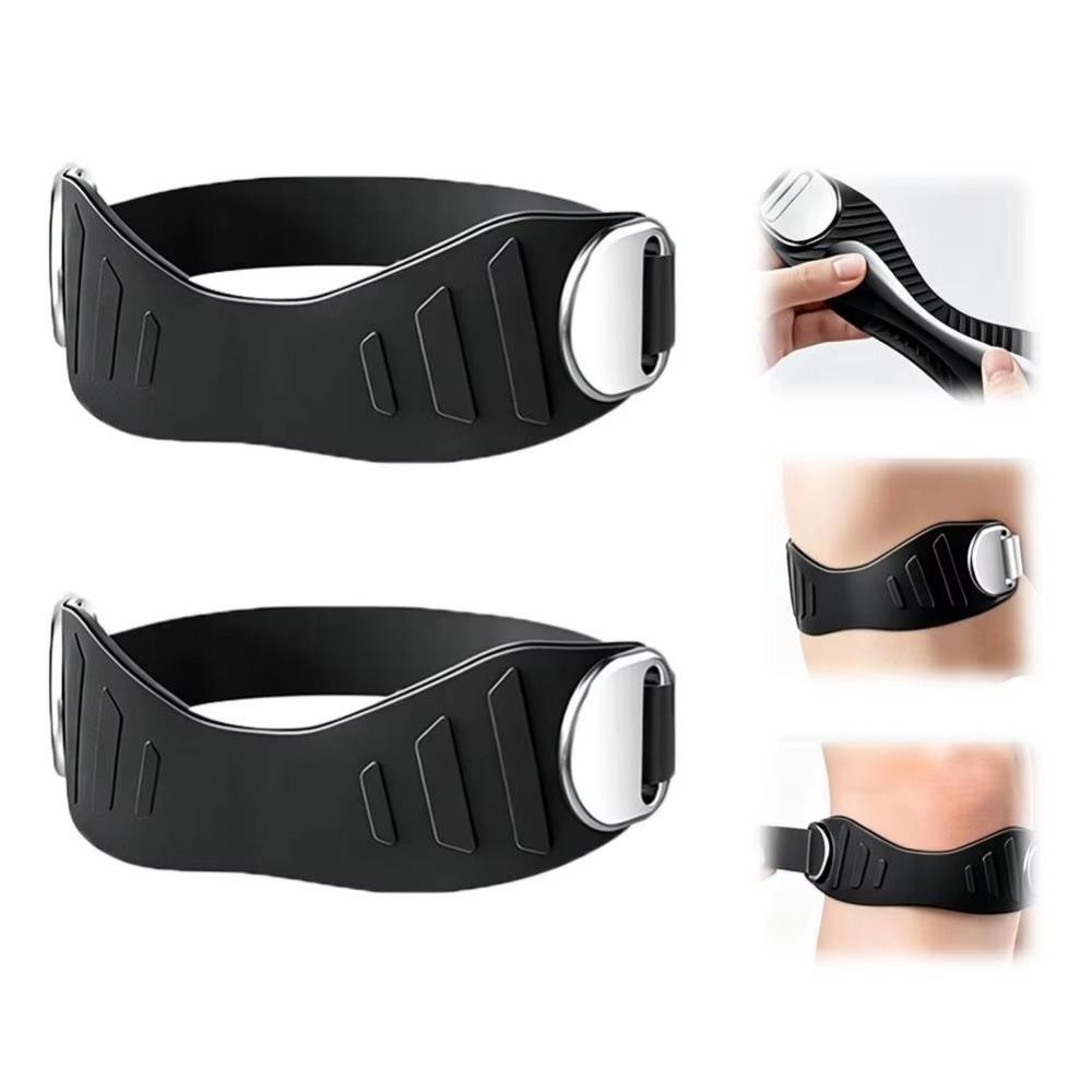 1 Pair Silicone Patella Knee Strap Adjustable Knee Brace Support Band Sports Knee Pad Tennis