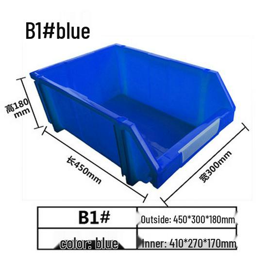 Modulare Kunststoffteile- und Werkzeugaufbewahrungsbox mit schräger Öffnung