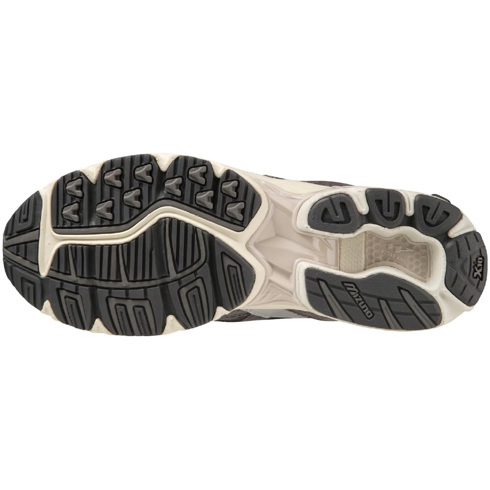 Mizuno Wave Rider 10 Sneakers, Commuting, School, Lifestyle, Casual, Steel Gray, Size 28.0 cm, 2E