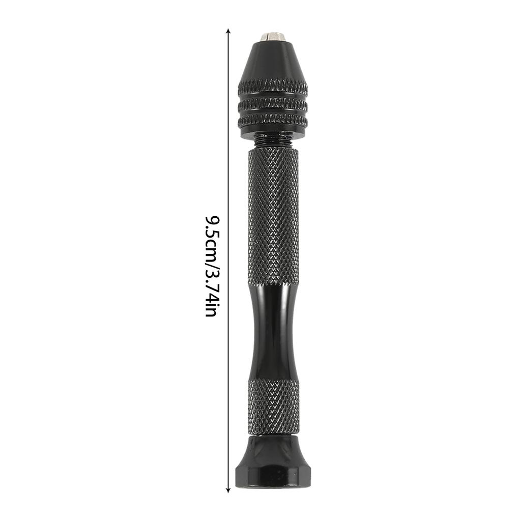 Twist Drill Bit Aluminum Alloy Micro Hand Drill Mini Micro Woodworking Tools Drilling Rotary Tool Manual for Jewelry Craft
