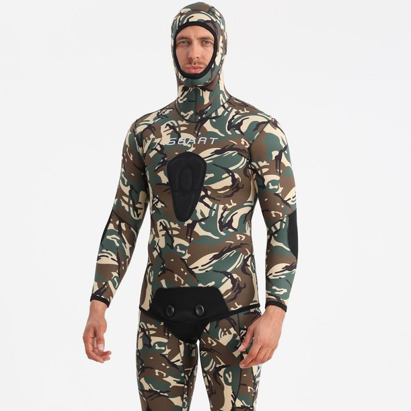 Mens 3mm 5mm Camo Wetsuit Scuba Diving Snorkeling Freediving Spearfishing Thermal Protection