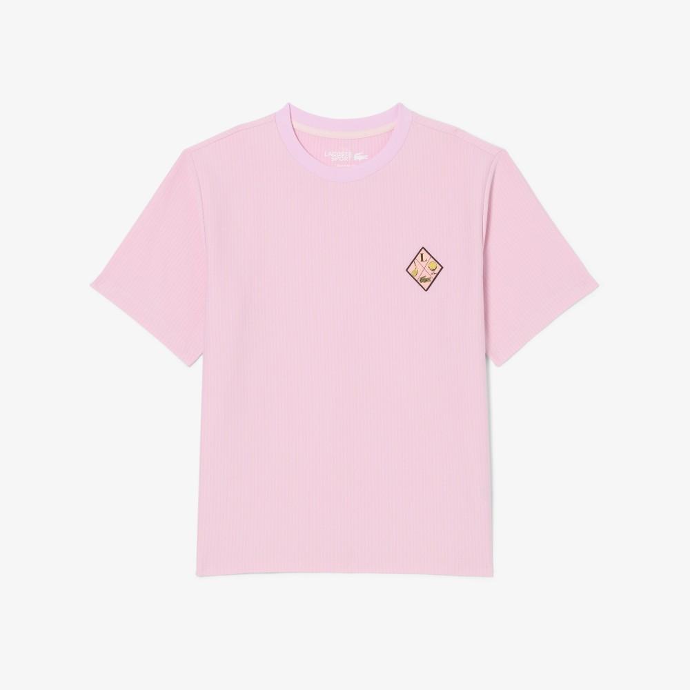 Lacoste Women's Golf Stripe T-Shirt TF0084-56G48Z