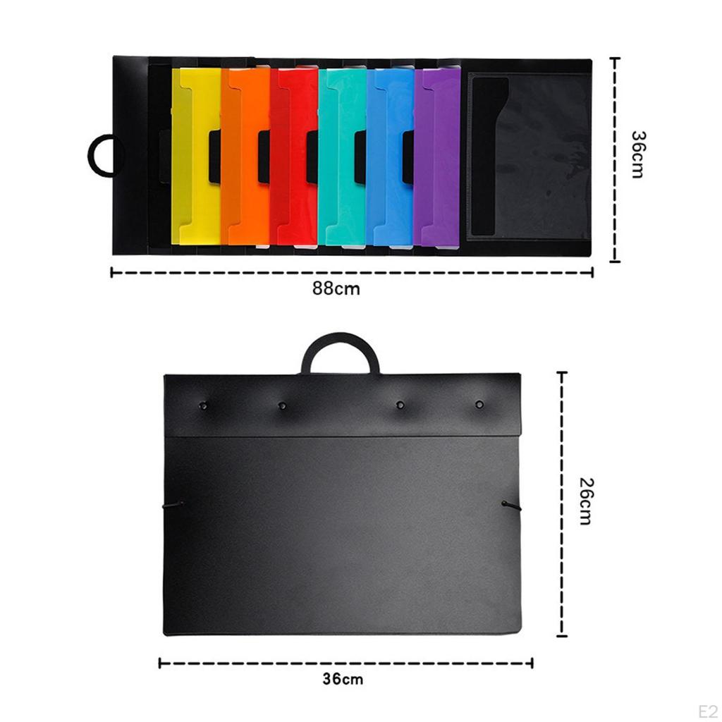 Erweitern Datei Ordner Akkordeon Organizer 6 Tasche Multifunktionale Hängen für