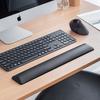 SANWA Ergonomic Keyboard Wrist Rest, Mechanical Keyboard Wrist Support, And Handrest, Soft Jelly Silicone, Washable, Non-Slip, GTOK8, Black, L, 450mm
