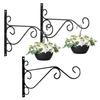 Metalen Muurhaak Wandmontage Plantenhanger Haak met Schroeven Heavy-Duty Haak voor Bloempotten Vogelvoederhuisjes Windgongen Deurhek