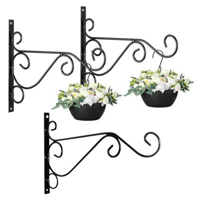 Wandhaken aus Metall, Wandhaken für Pflanzen mit Schrauben, robuster Haken für Blumenkörbe, Vogelhäuschen, Windspiele, Türen und Zäune