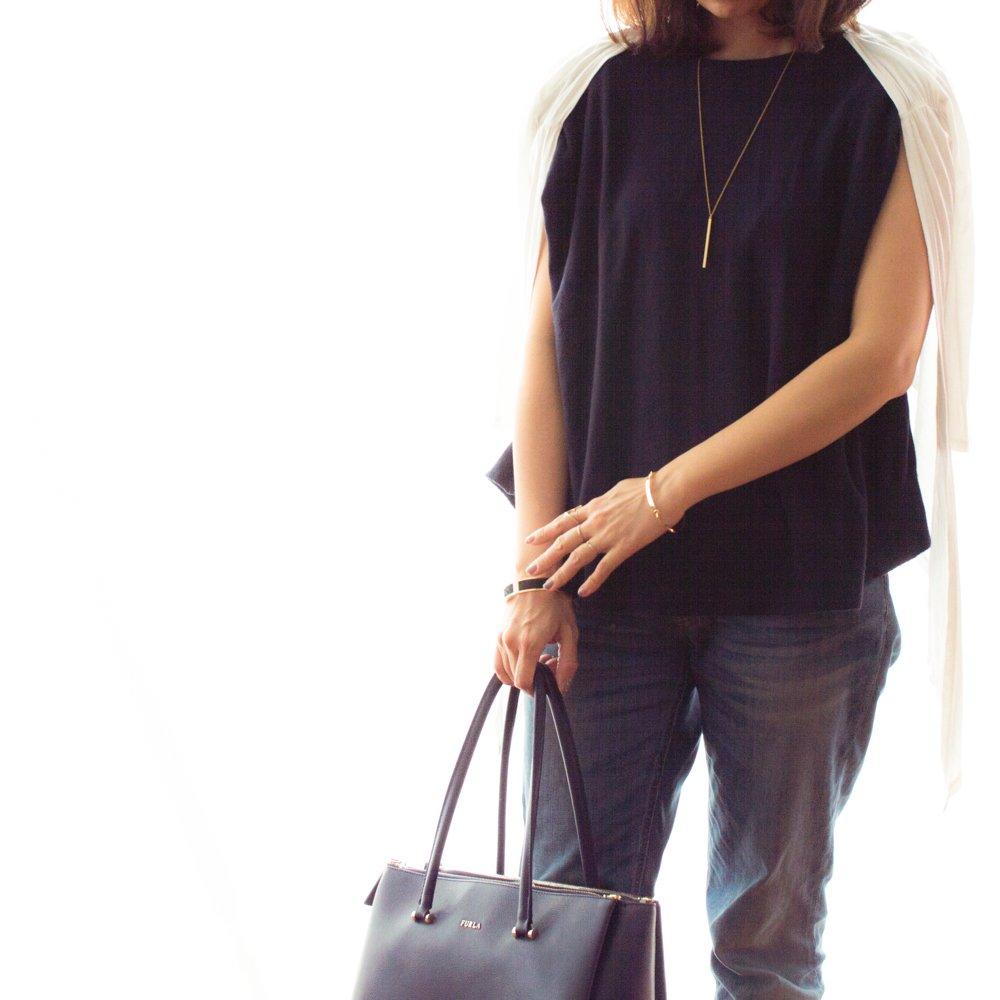 [Naot Jewelry] Long Bar Necklace (Silver) Silver Necklace Nn023s