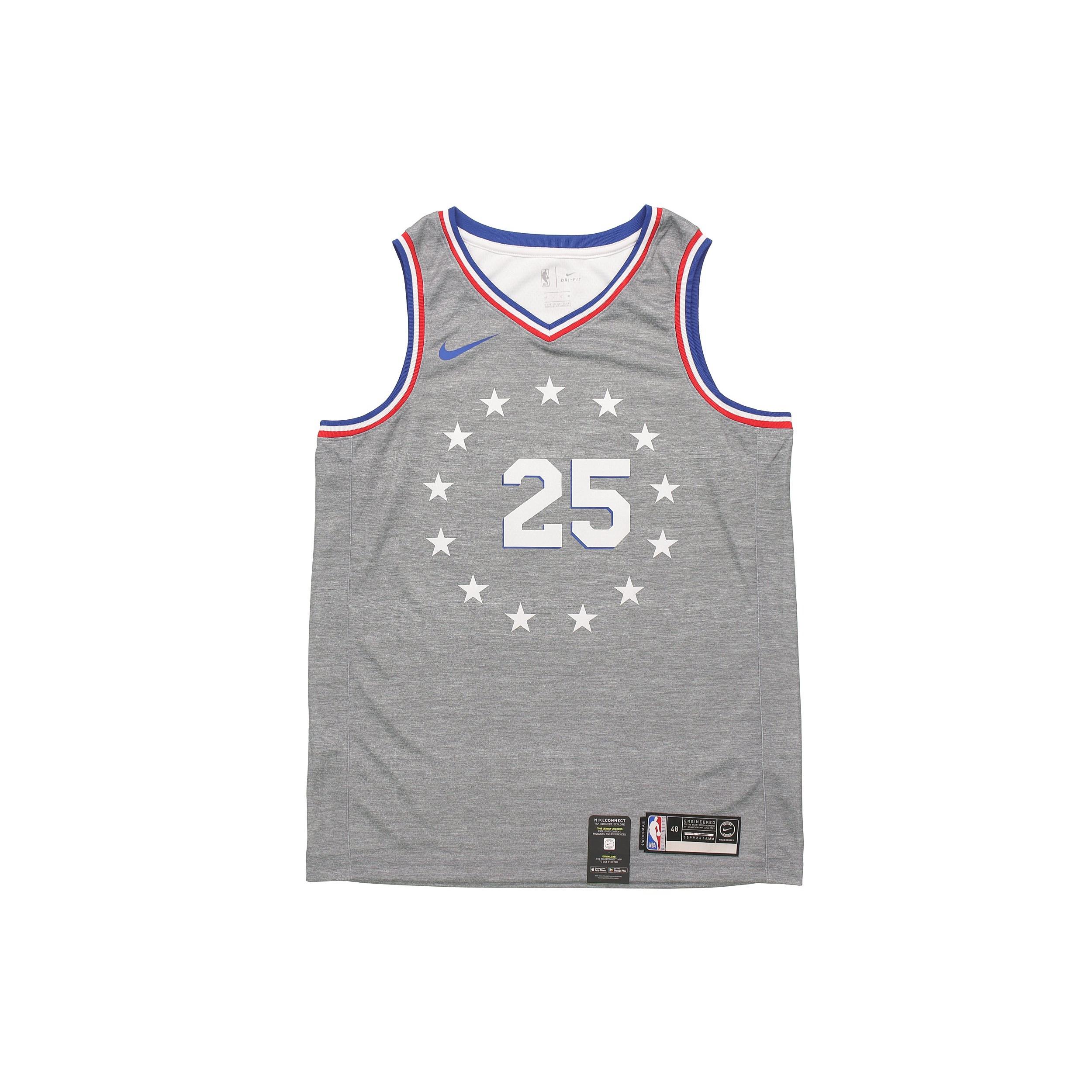 Nike Ben Simmons Philadelphia 76Ers City Edition Swingman Jersey Gray Men s AJ4636-065 S