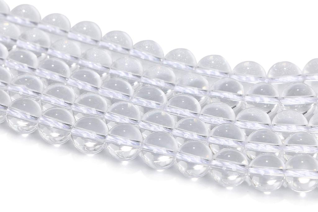 3A synthetic quartz crystal sold as a whole string 38 Natural stone beads Power stone mm [SmileStone] High-quality (approx. cm) (10 (synthetic quartz)