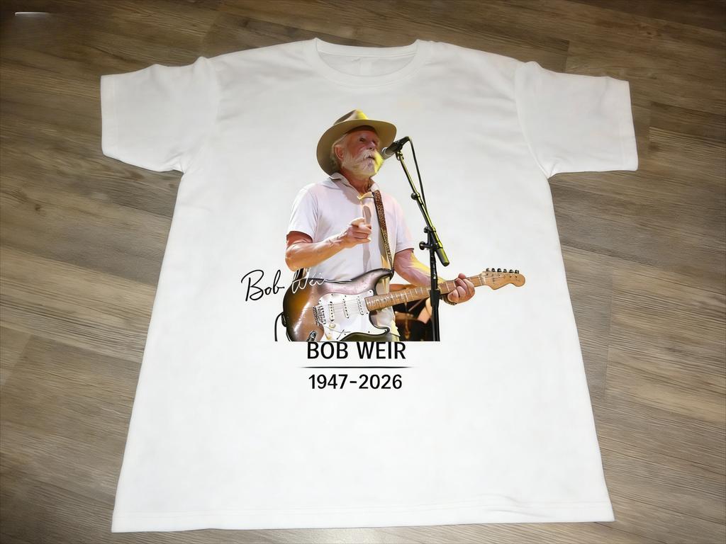 SpringSummer 2026 New Rip Bobby Bob Weir Unisex Tshirt Classic Aesthetic Sleeve Tshirts Cotton Casual T Shirt Streetwear