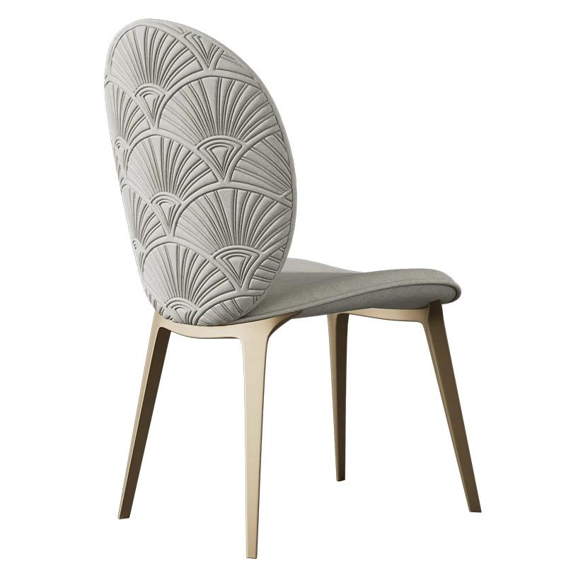 Italian Style Light Luxury Home Dining Chairs Simple Modern Hotel Restaurant Backrest Chair Cadeiras De Jantar Furniture