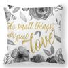Creative Valentine's Day Happy Letters Digital printing short plush pillow covers for car sofa office cushion cover home goods
