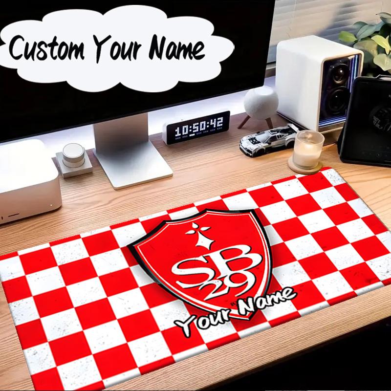 Custom Name Mouse Pad Sb29 Badge Emblem Mouse Pad Desk Mat, Non-Slip Rubber Backer Pad For Computer Notebook Gaming Mouse Pad Birthday Gift