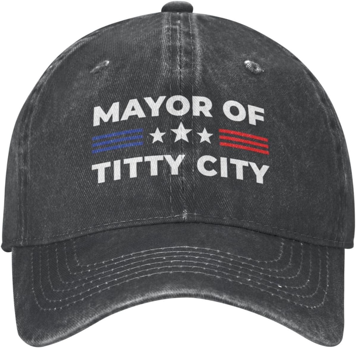 

Funny Hat Mayor of Titty City Hat Women Baseball Hat Trendy Cap Adjustable