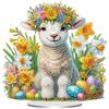 2D Flat Animal Flowers DIY Acrylic Diamond Painting Tabletop Ornaments Kit Special Shaped for Adults Home Office Table Decor