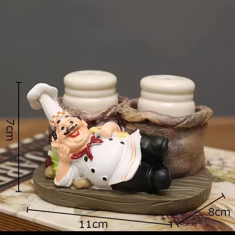 

Креативные фигурки поваров с бородой, статуэтка, украшение стола, профессиональный шеф-повар, скульптура из смолы, украшения, современный домашний декор