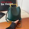 Street Style Bucket Bag For Women Pu Material With Magnetic Closure And Inner Pockets