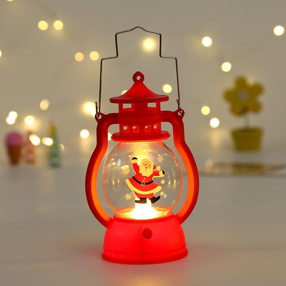 LED laternas gaismas Ziemassvētku rotājumi Ziemassvētku vecītis Priecīgus Ziemassvētku rotājumi mājām 2023. gada Ziemassvētku Navidad Noel dāvana Jaunajā gadā