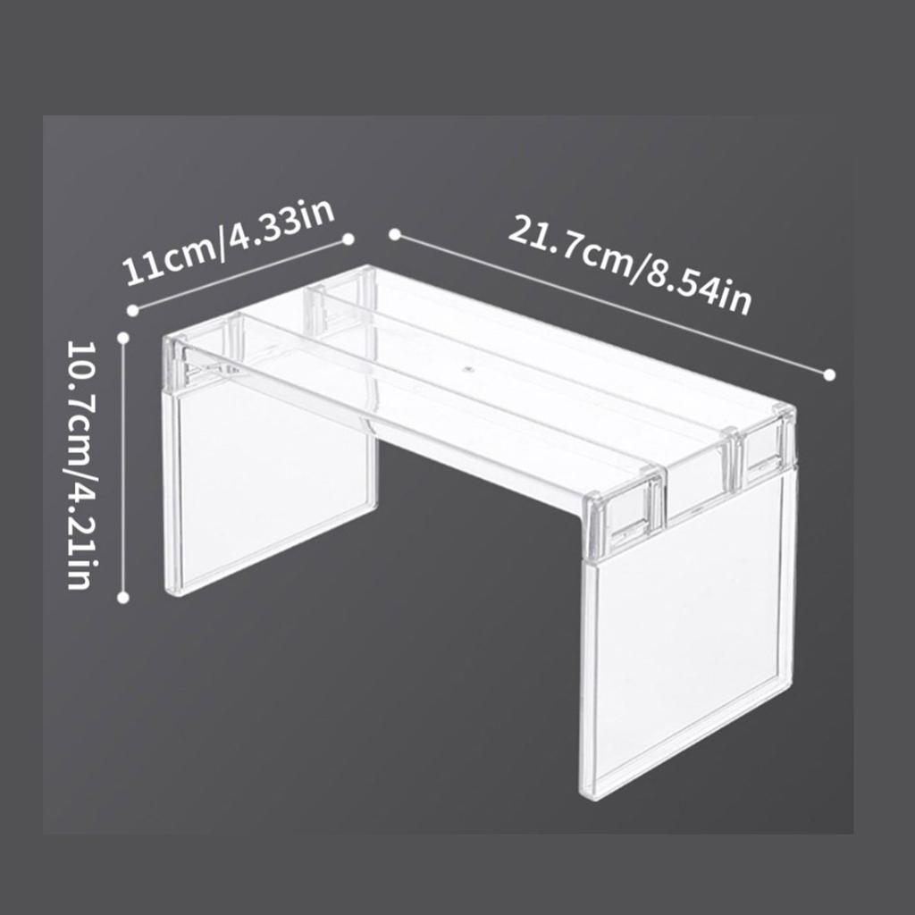 Organizery do lodówki Stojak do przechowywania Półki warstwowe Separatory do lodówki Przezroczysty Stojak na blat Oszczędność miejsca Akcesoria kuchenne