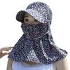 Sun Protection Women Sun Hat Ear Flap Sunscreen Bucket Hat Neck Protective Cover Cap  Summer