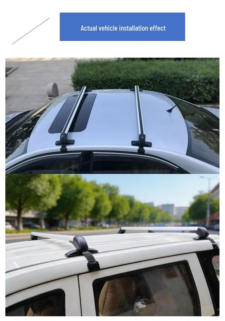 Lockable Aluminum Crossbars for Car Roof Racks and Luggage