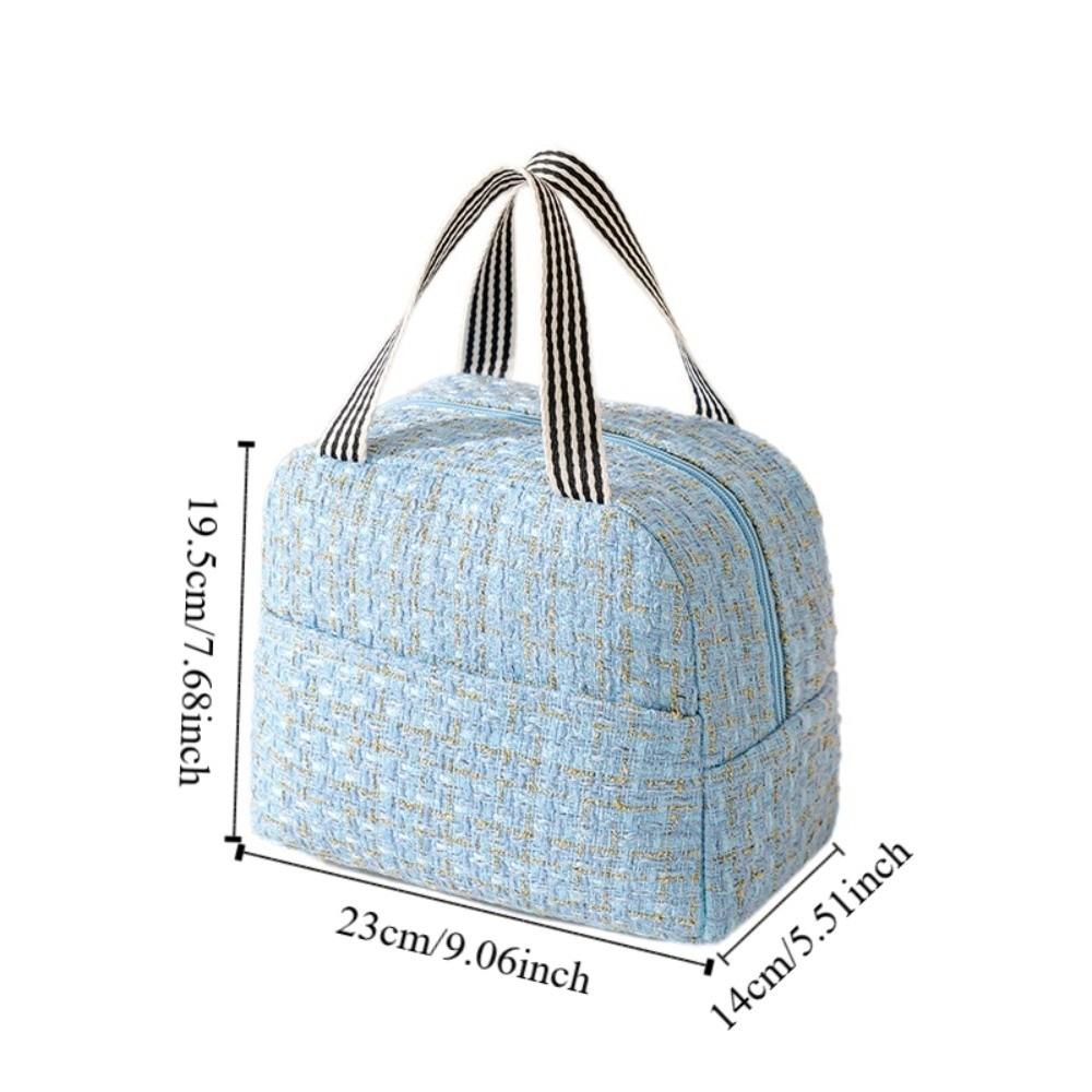 2PCS/SET Fashion Thermal Insulation Bag Large Capacity Cooling Picnic Bag Tote Lunchbox  Students