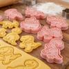 Biscuit Pastry Baking Molds 8pcs Dinosaur Animal Cookie Cutters Stamp Embosser Bakeware Kitchen Baking Supplies Home Accessory