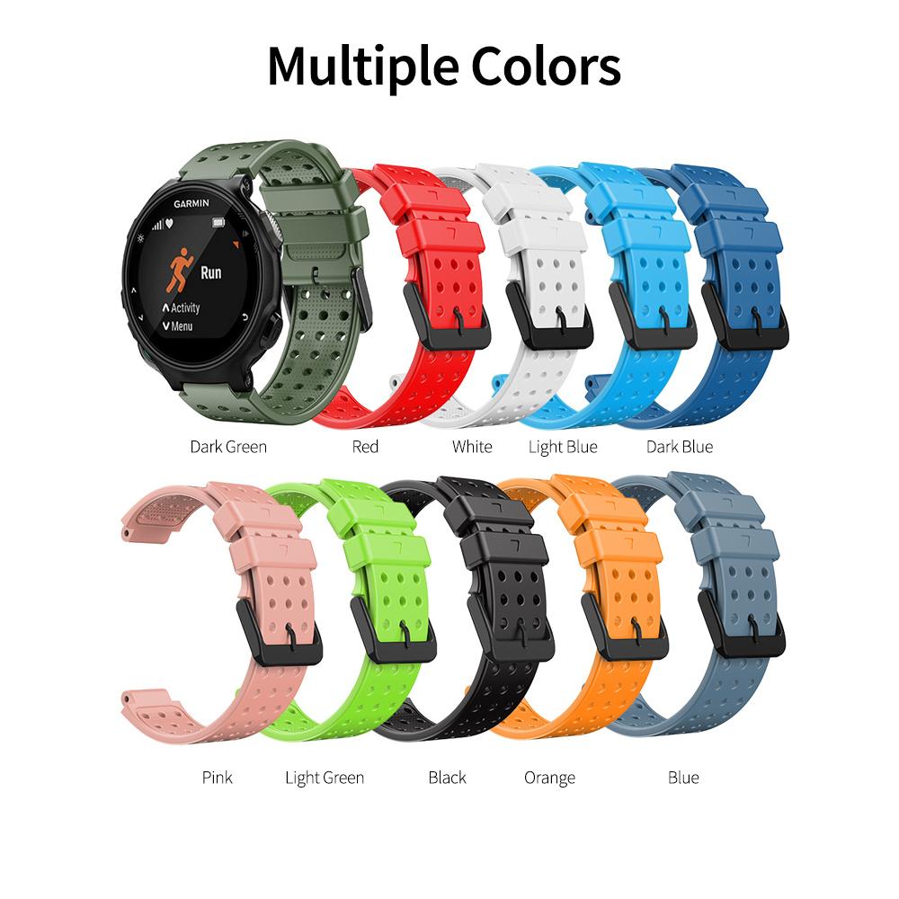 22mm Porous Silicone Watch Strap with Screwdrivers Replacement Watch Band for Men Women Compatible