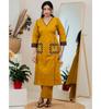Party Wear Women Cotton Embroidered Kurta Pant Set Indian Bollywood Top Tunic Kurti Dress