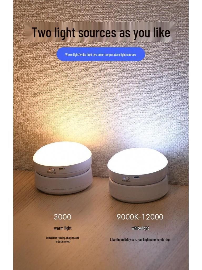 Rechargeable Wireless LED Night Light for Bedroom or Dormitory