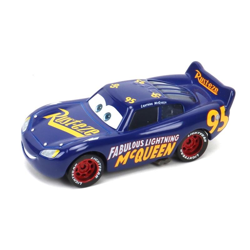 Cars Toy Christmas McQueen ROUTE 66 McQueen Chick Hicks Racing Car 1:55 Diecast Alloy Car Model Boy's Christmas Gift