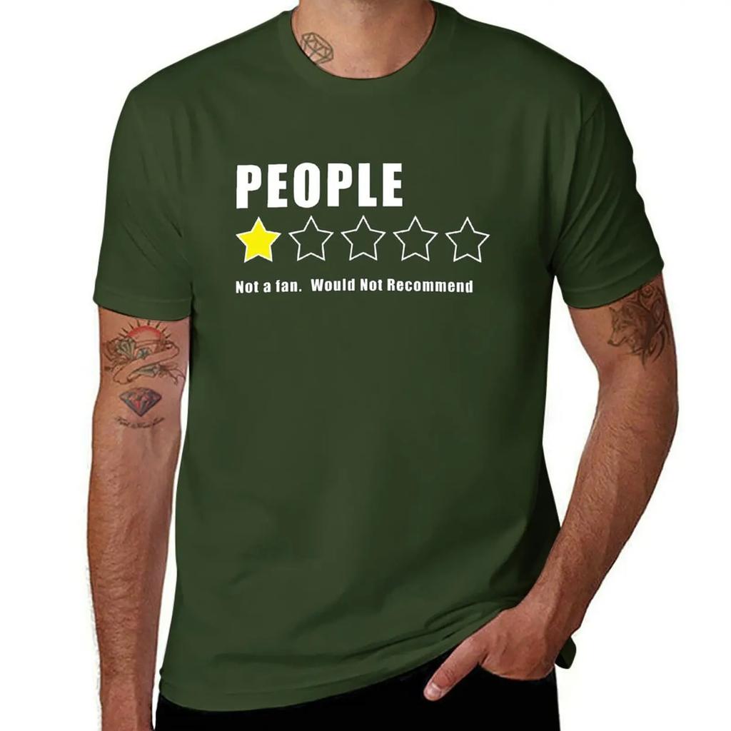 Leute - 1 Stern - Kein Fan, Würde es nicht empfehlen T-Shirt Sweat Niedliche Kleidung Herren Baumwoll-T-Shirt