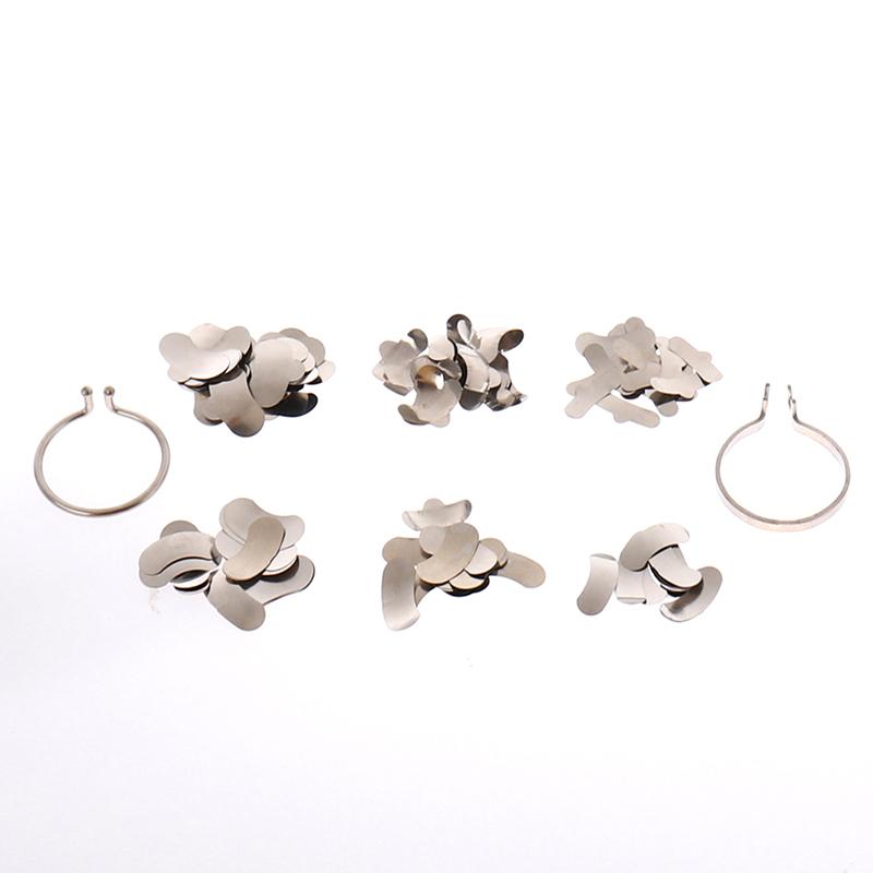 100 шт. Стоматологические матрицы секционные контурные металлические матрицы № 1.398 Lmws 2 кольца