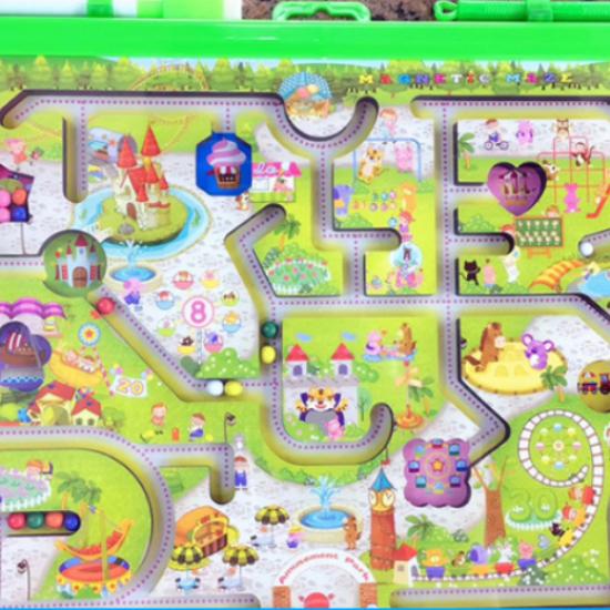 Children's Puzzle Ball Maze Double-sided Drawing Board Magnetic Drawing Board