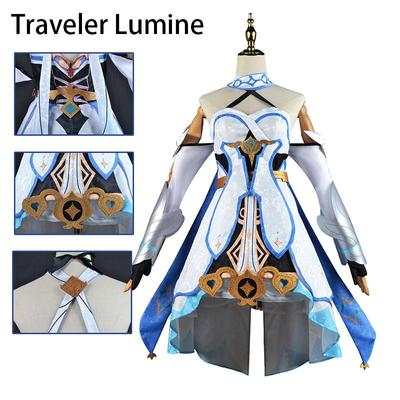 Genshin Impact Traveler Lumine Cos Traveler Lumine Cosy Full Game Miha Tour C Service Cos