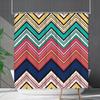 Shower Curtain Waterproof And Mildew-Proof Line Lattice Bathroom Striped Bathroom Curtain Shower Curtain Partition Curtain Free Of Punching