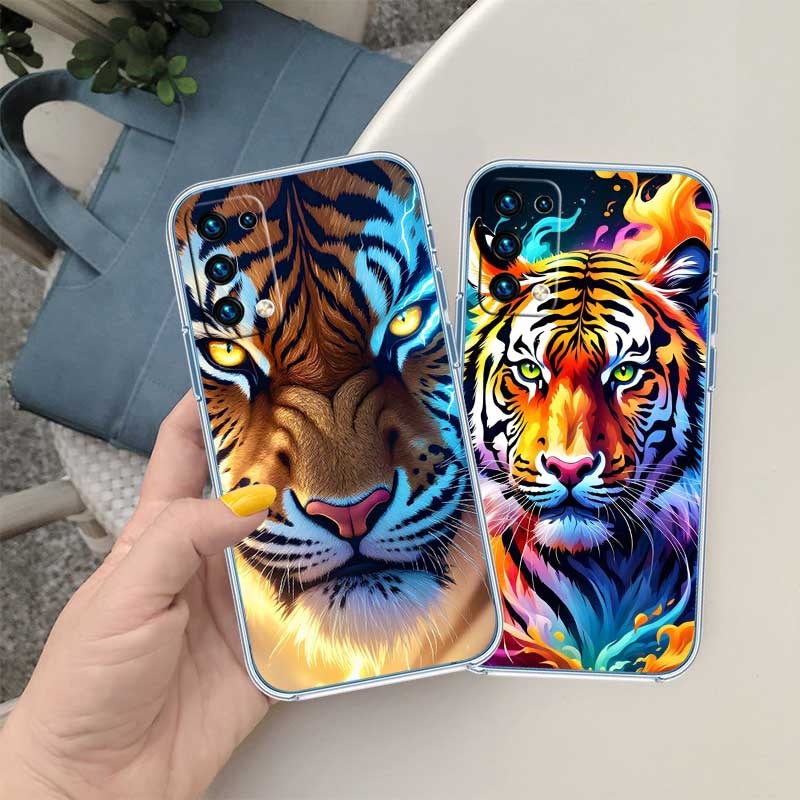 UP5 Animal Tiger Phone Case for LG K22 K30 K40 K40S K41 K42 K50 K50S K51 K51S K52 K61 K62 K71 K92 Q60 Q61 V40 V50 V60