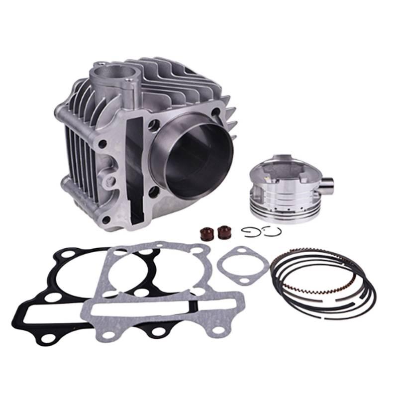 61mm Motorcycle Big Bore Cylinder Piston Ring Gasket Rebuild Kit For GY6 150CC 200CC Engine Cylinder Body Kit