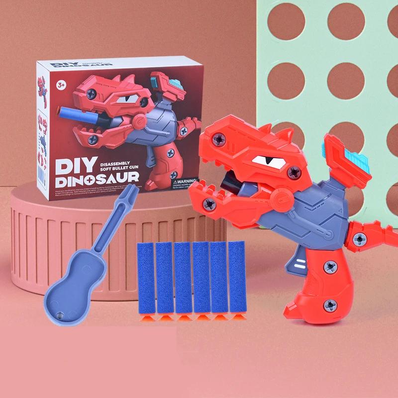 

Мини-динозавр, мягкие пулевые пистолеты, игрушки, ручная загрузка, детская спортивная стрелялка, детский игрушечный пистолет, рождественский подарок