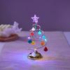 Christmas Decorations Electroplated Iron Christmas Tree Luminous Crystal Christmas Tree Night Light Christmas Gift Ornaments