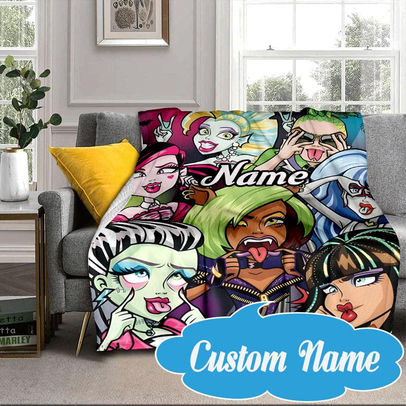 Custom Name High Party Blanket bed sofa Blanket Flannel Blanket for Camping, Hiking, Picnic Essentials,gift for Fan family